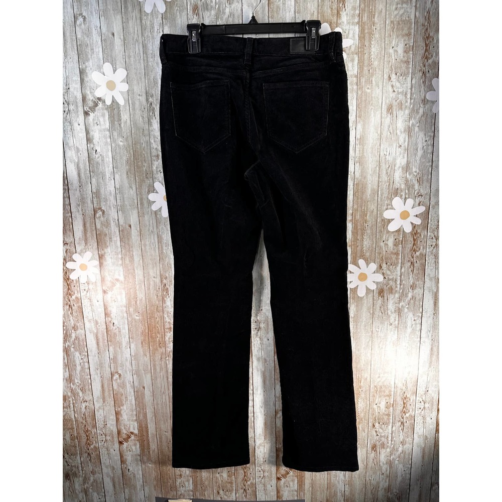 Lands' End Women's Boot Corduroy Pants Sz 10 Black Mid Rise Stretch‎ 5 Pockets - Picture 2 of 10